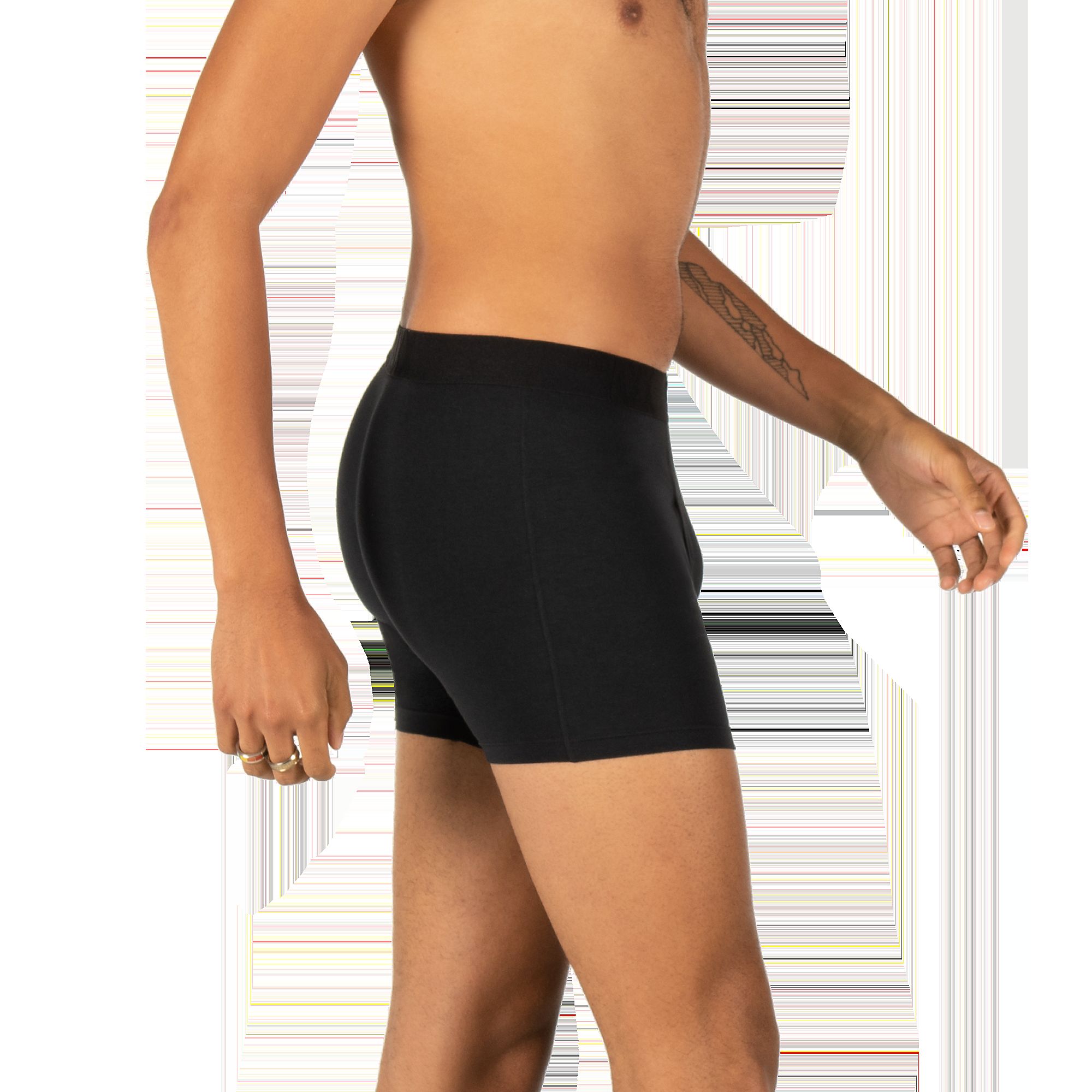 Undercover Cotton Boxer Brief - Black sold by SAXX Underwear product image thumbnail 4