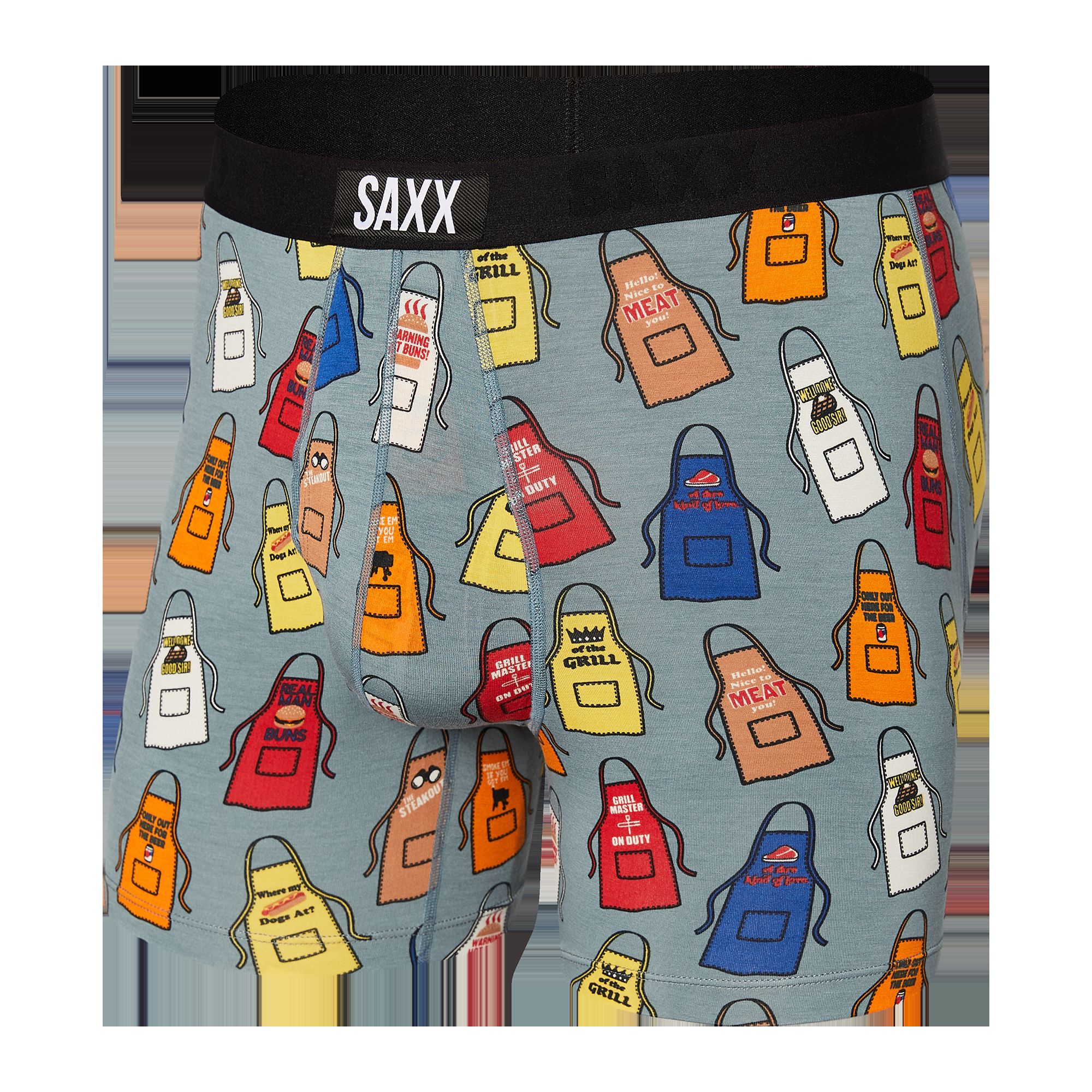 Ultra Boxer Brief - Grillicious- Washed Green sold by SAXX Underwear