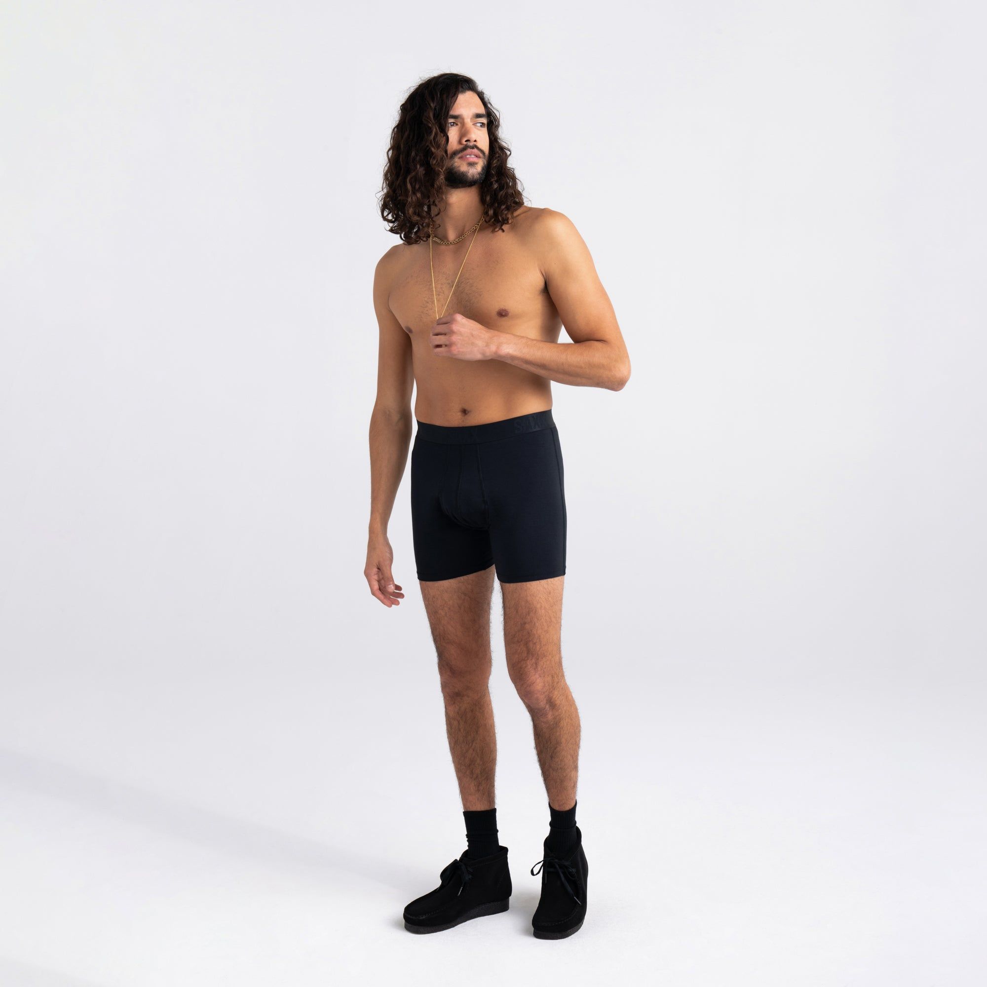 22nd Century Silk Lounge Boxer Brief - Black sold by SAXX Underwear product image thumbnail 3