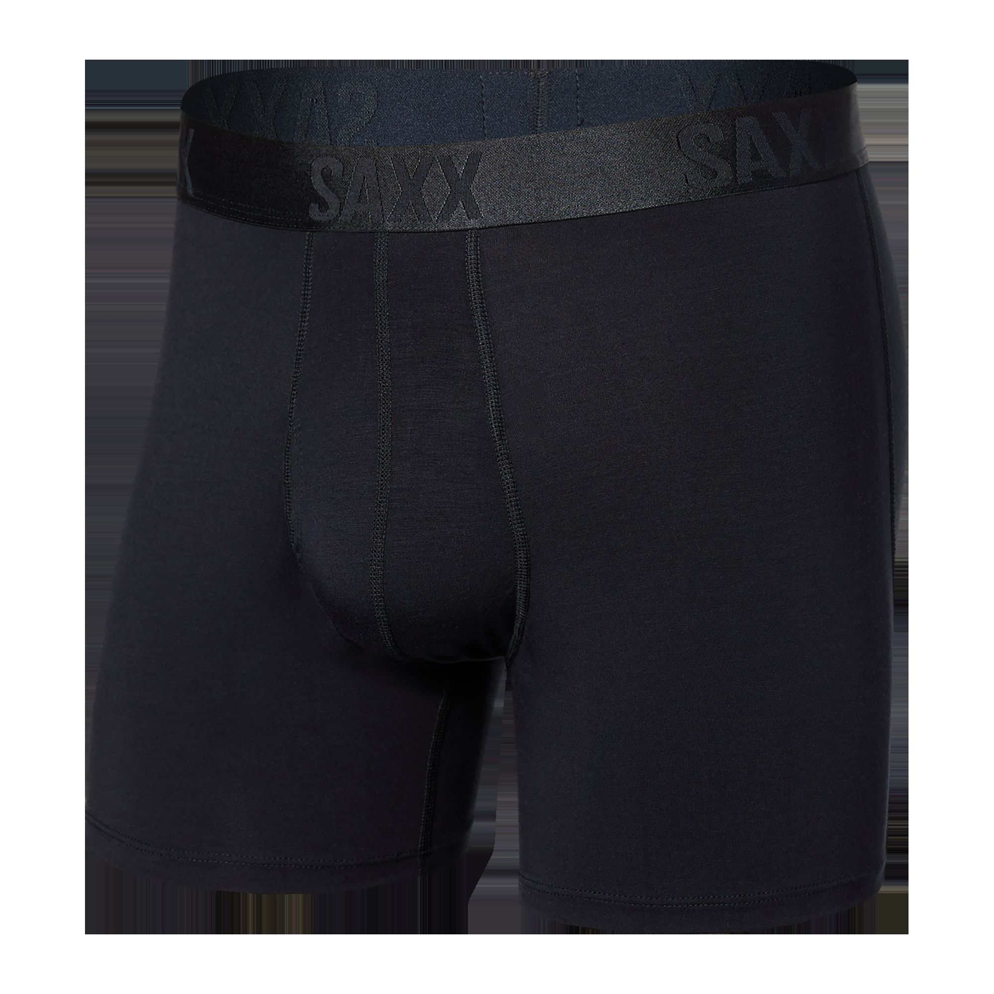22nd Century Silk Lounge Boxer Brief - Black sold by SAXX Underwear