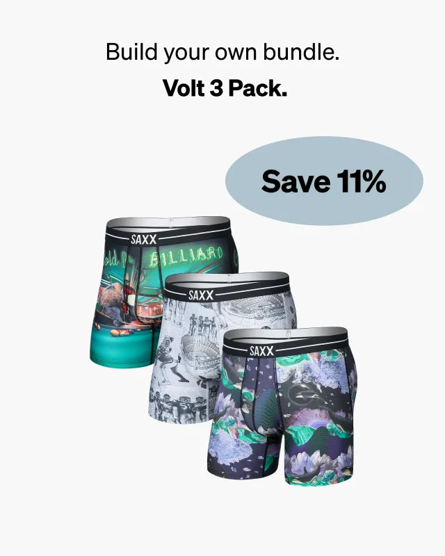 Build Your Own Volt Breathable Mesh (3 Pack) made by SAXX