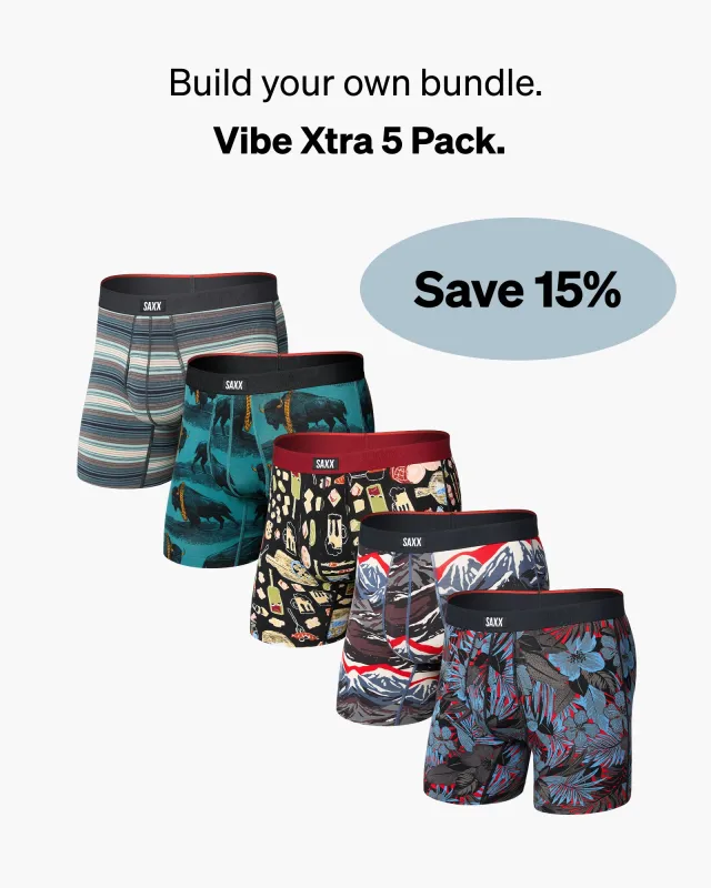 Build Your Own Vibe Xtra Soft Comfort (5 Pack) made by SAXX