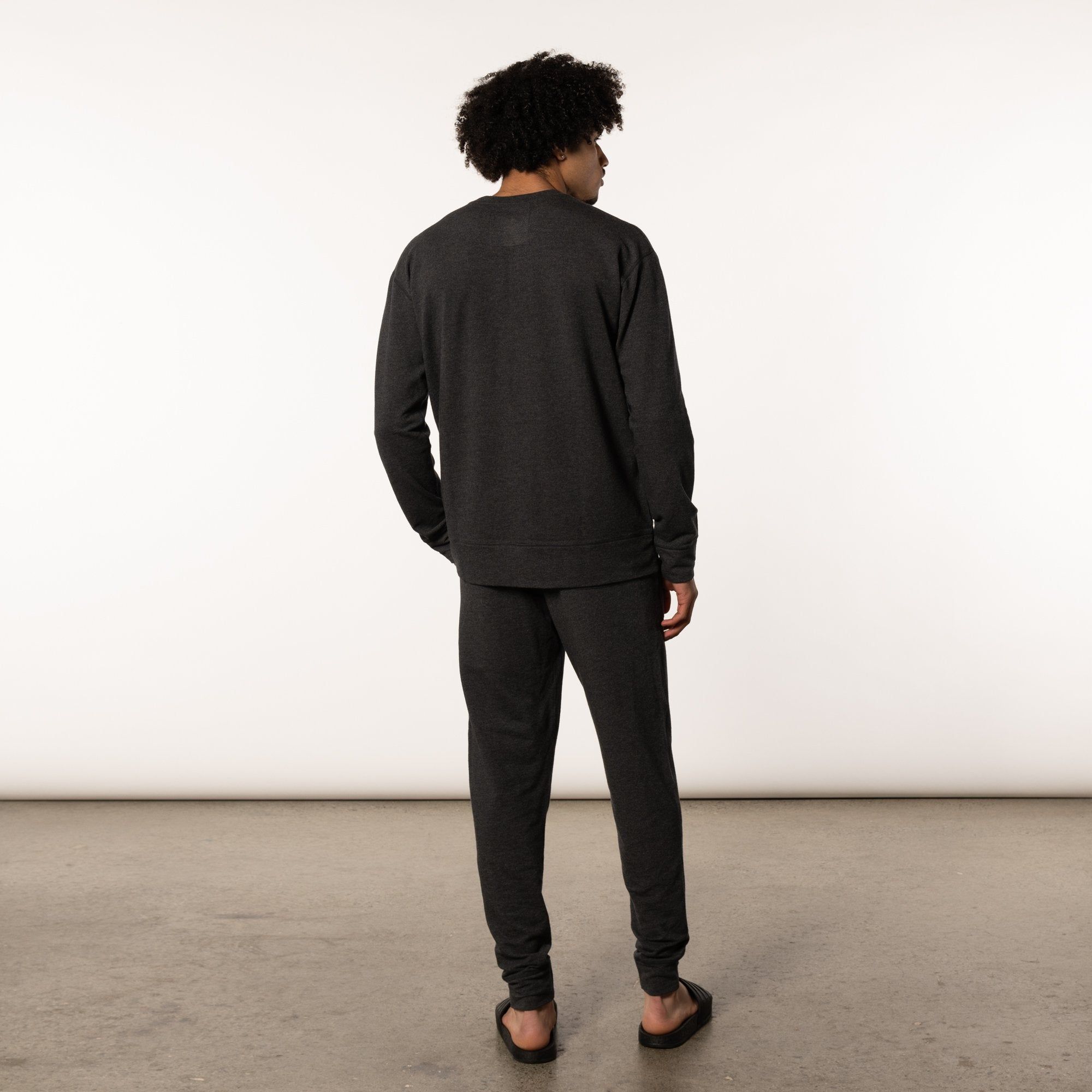 3Six Five LS Crew - Black Heather sold by SAXX Underwear product image thumbnail 4