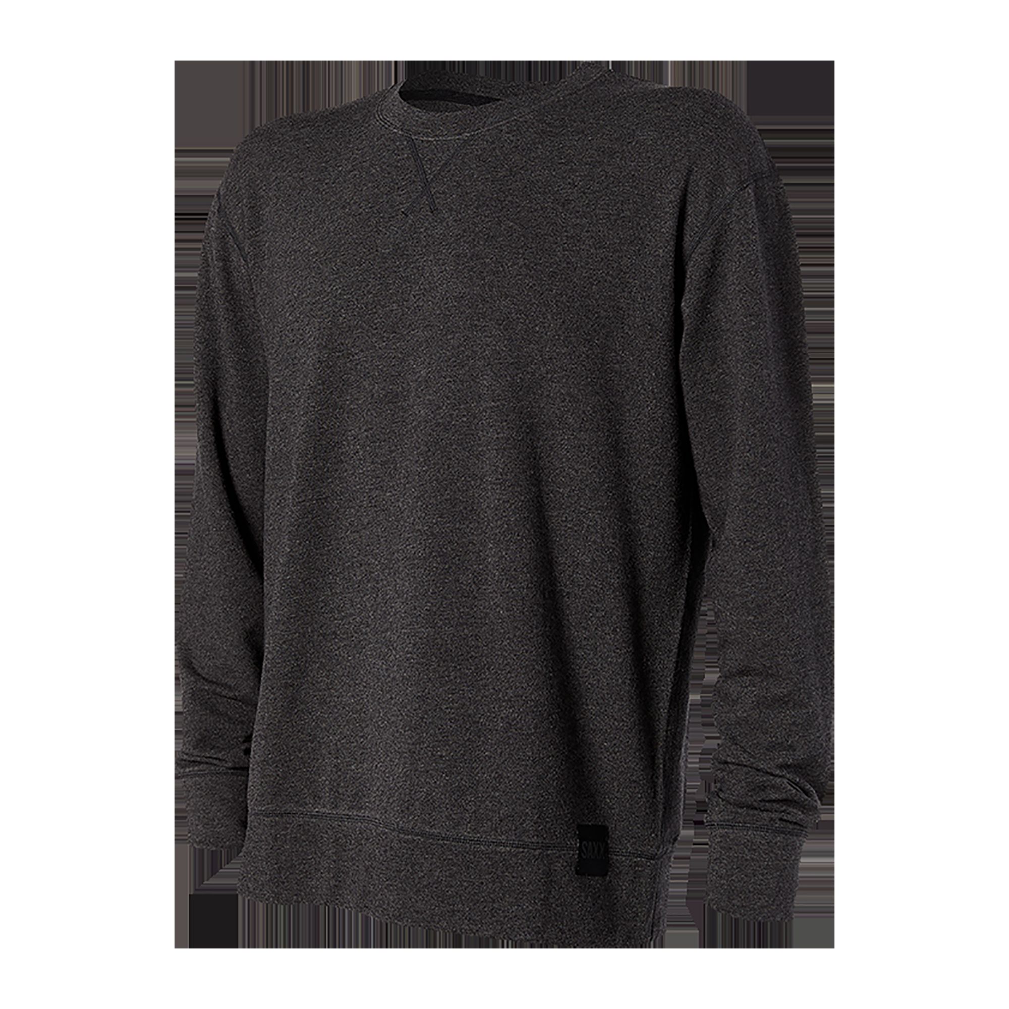 3Six Five LS Crew - Black Heather sold by SAXX Underwear