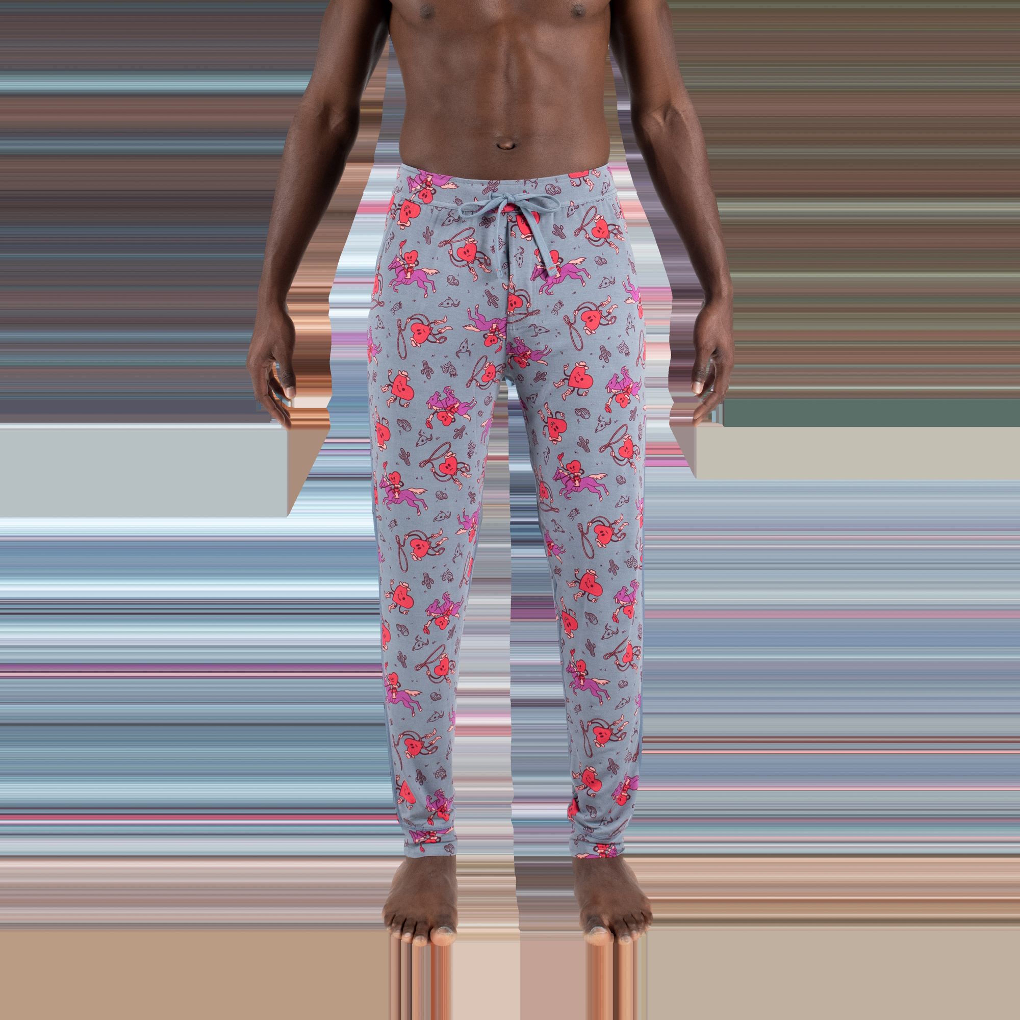 Snooze Pant - I Heart Cowboys- Grey sold by SAXX Underwear