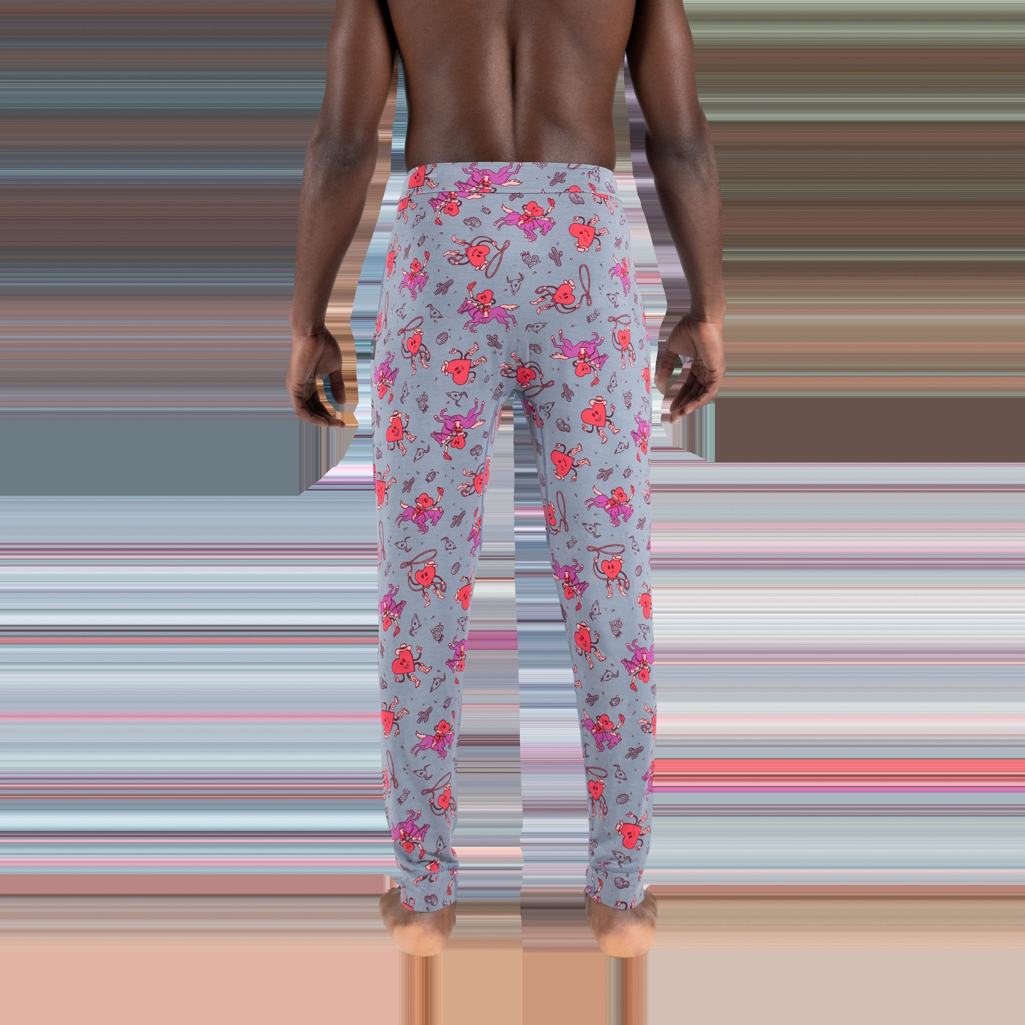 Snooze Pant - I Heart Cowboys- Grey sold by SAXX Underwear product image thumbnail 2