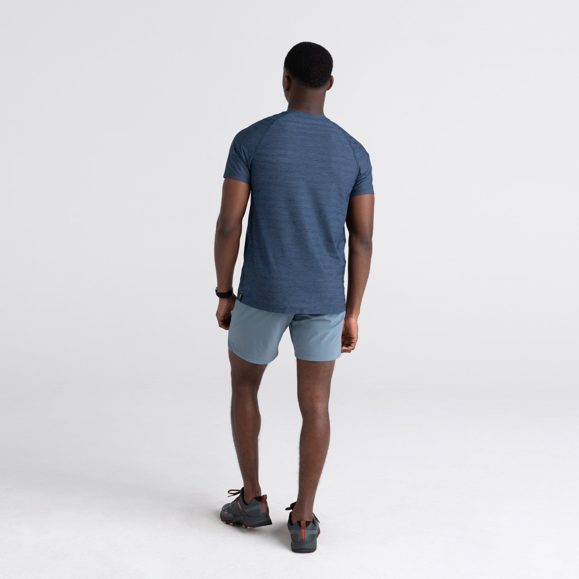 DropTemp™ Cooling Mesh Short Sleeve Crew - Dark Denim Heather sold by SAXX Underwear product image thumbnail 4