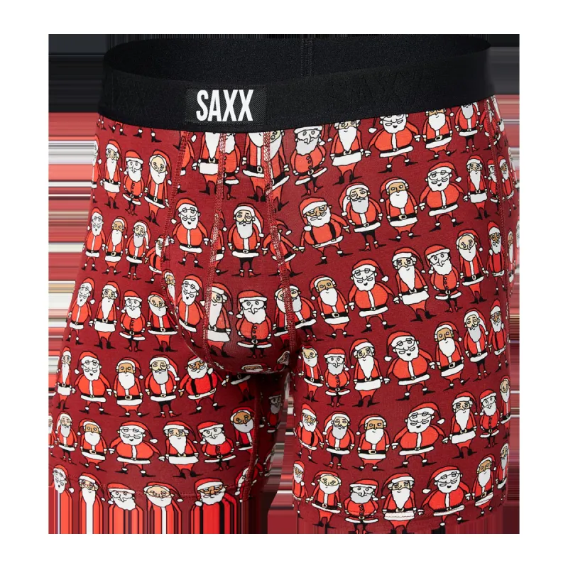 Ultra Boxer Brief - Worldwide Santa- Red made by SAXX