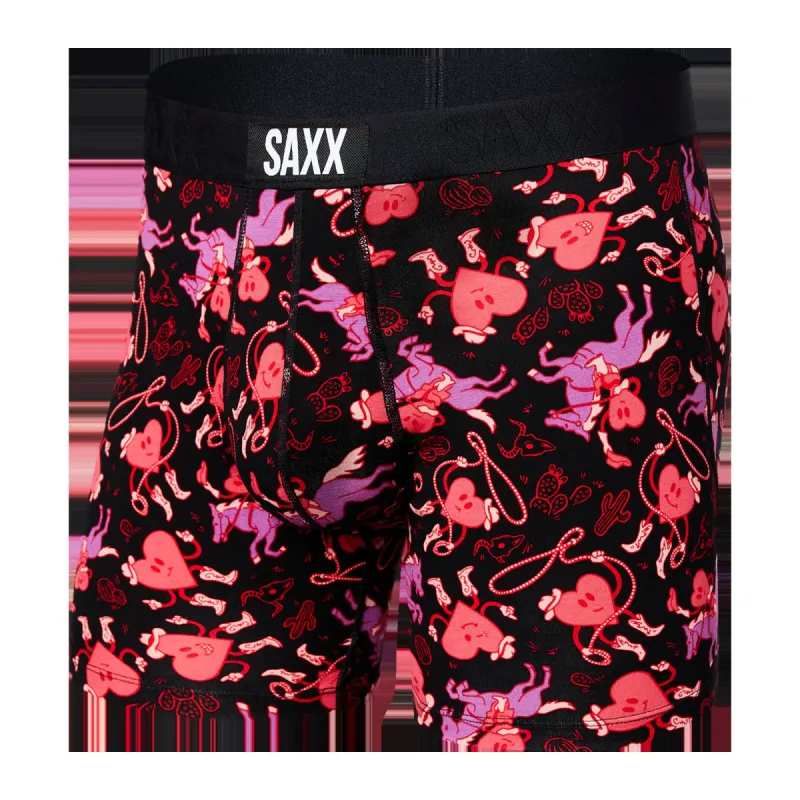 Ultra Boxer Brief - I Heart Cowboys- Black made by SAXX