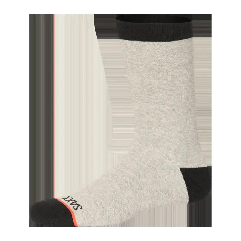 Everyday Crew Sock - Mid-Grey Heather sold by SAXX Underwear