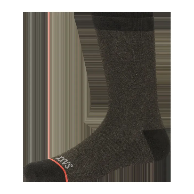 Everyday Crew Sock - Black Heather sold by SAXX Underwear