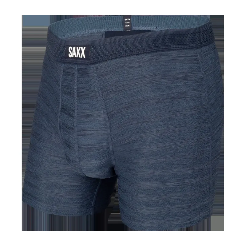 DropTemp™ Cooling Mesh Boxer Brief - Dark Denim Heather sold by SAXX Underwear