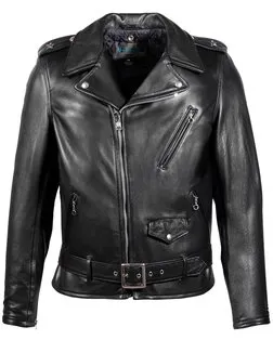 Schott N.Y.C. 519 Waxy Natural Cowhide 50's Perfecto® Motorcycle Leather Jacket sold by Schott NYC product image thumbnail 2
