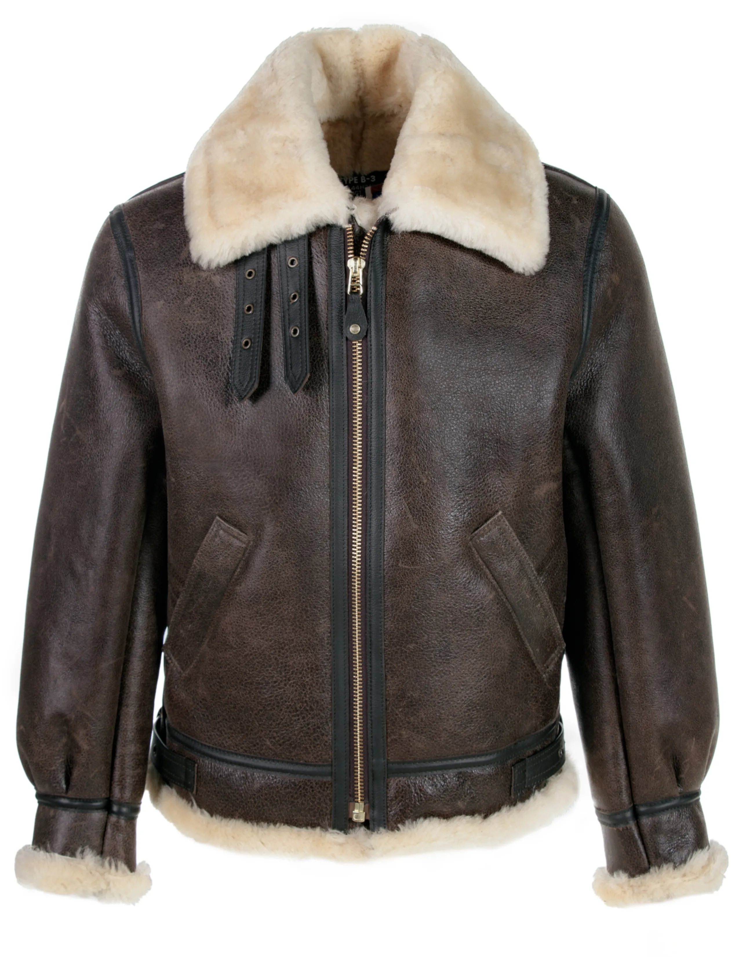 Schott N.Y.C. 257S Classic B-3 Sheepskin Leather Bomber Jacket sold by Schott NYC