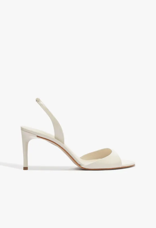 Scarlett Sling Mid Patent Sandal sold by SCHUTZ