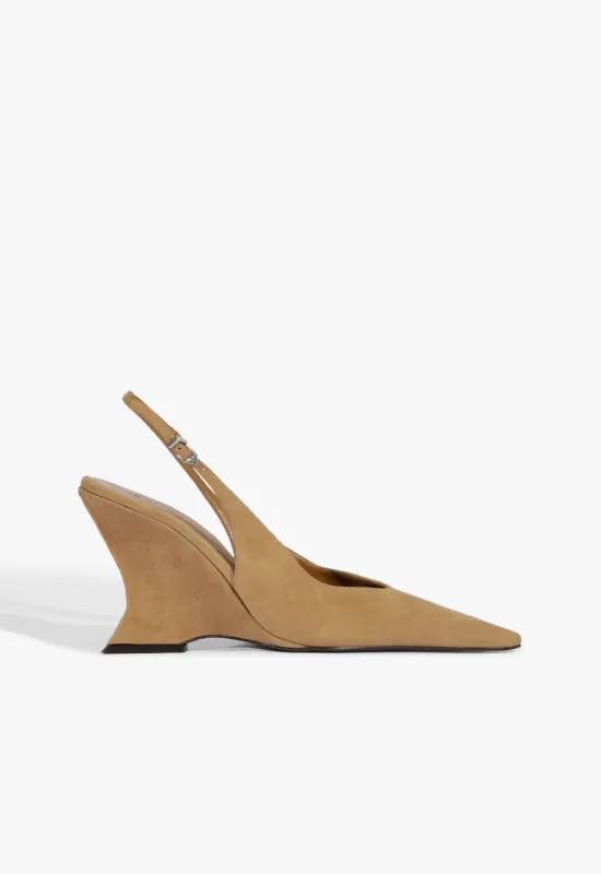 Siena Buckle Suede Pump sold by SCHUTZ