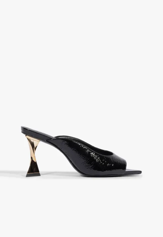 Elisha Mule Patent Leather Sandal sold by SCHUTZ