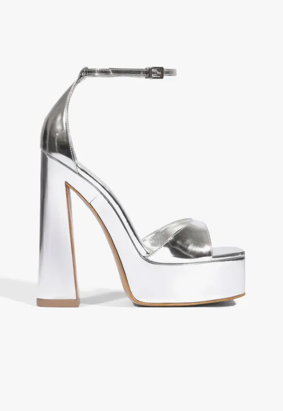 Tate Platform Metallic Sandal sold by SCHUTZ