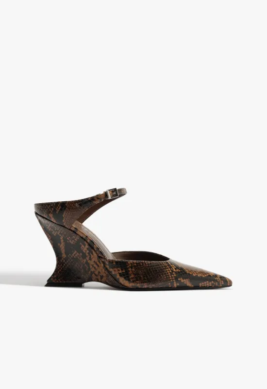 Siena Buckle Mule Pump sold by SCHUTZ
