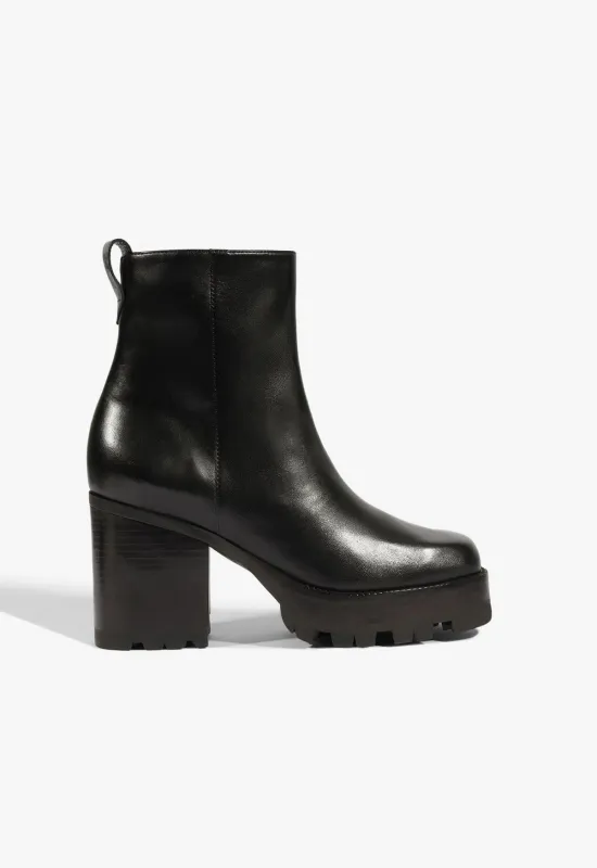 240 Leather Bootie sold by SCHUTZ