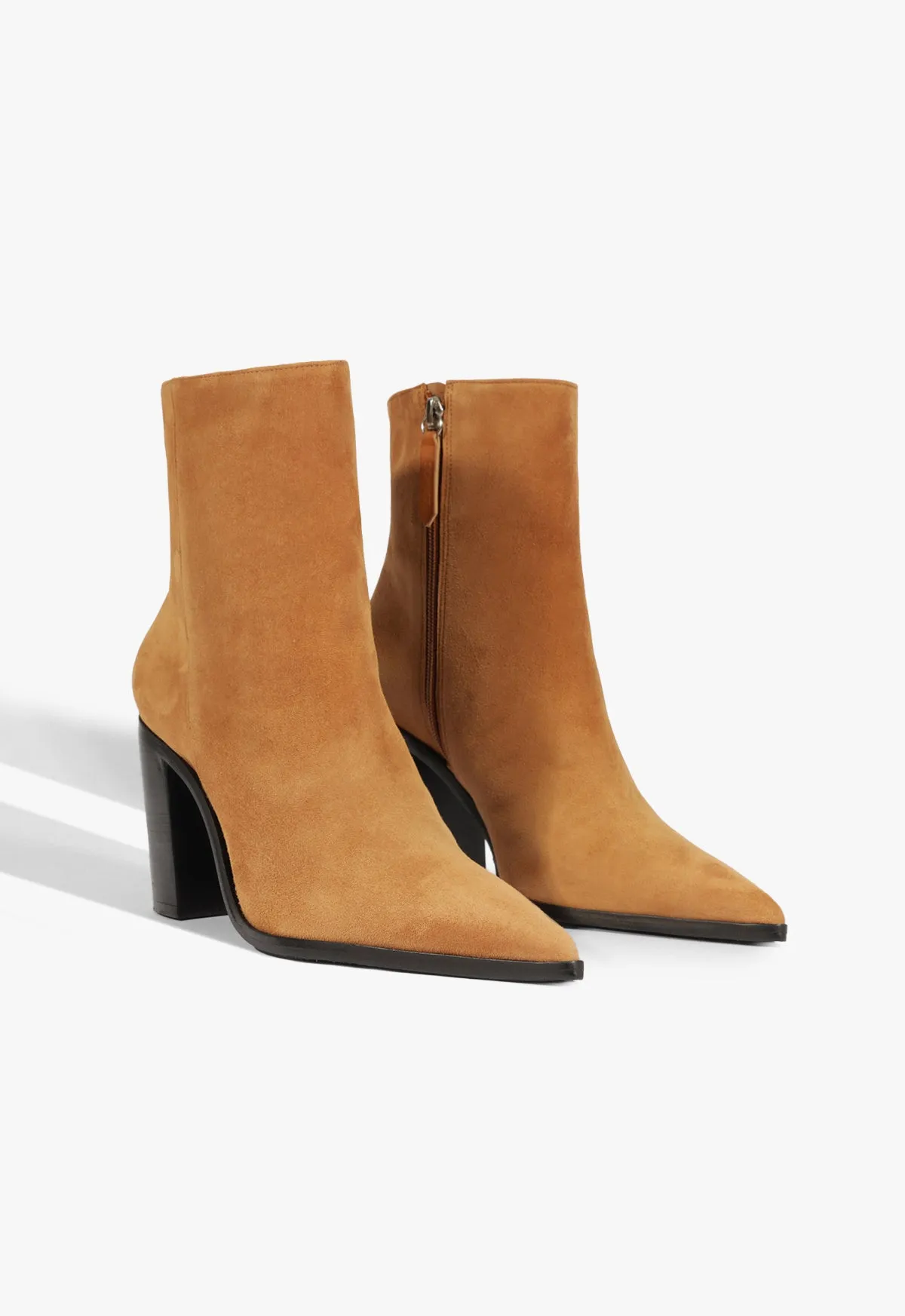 Mikki Block Suede Bootie sold by SCHUTZ product image thumbnail 2