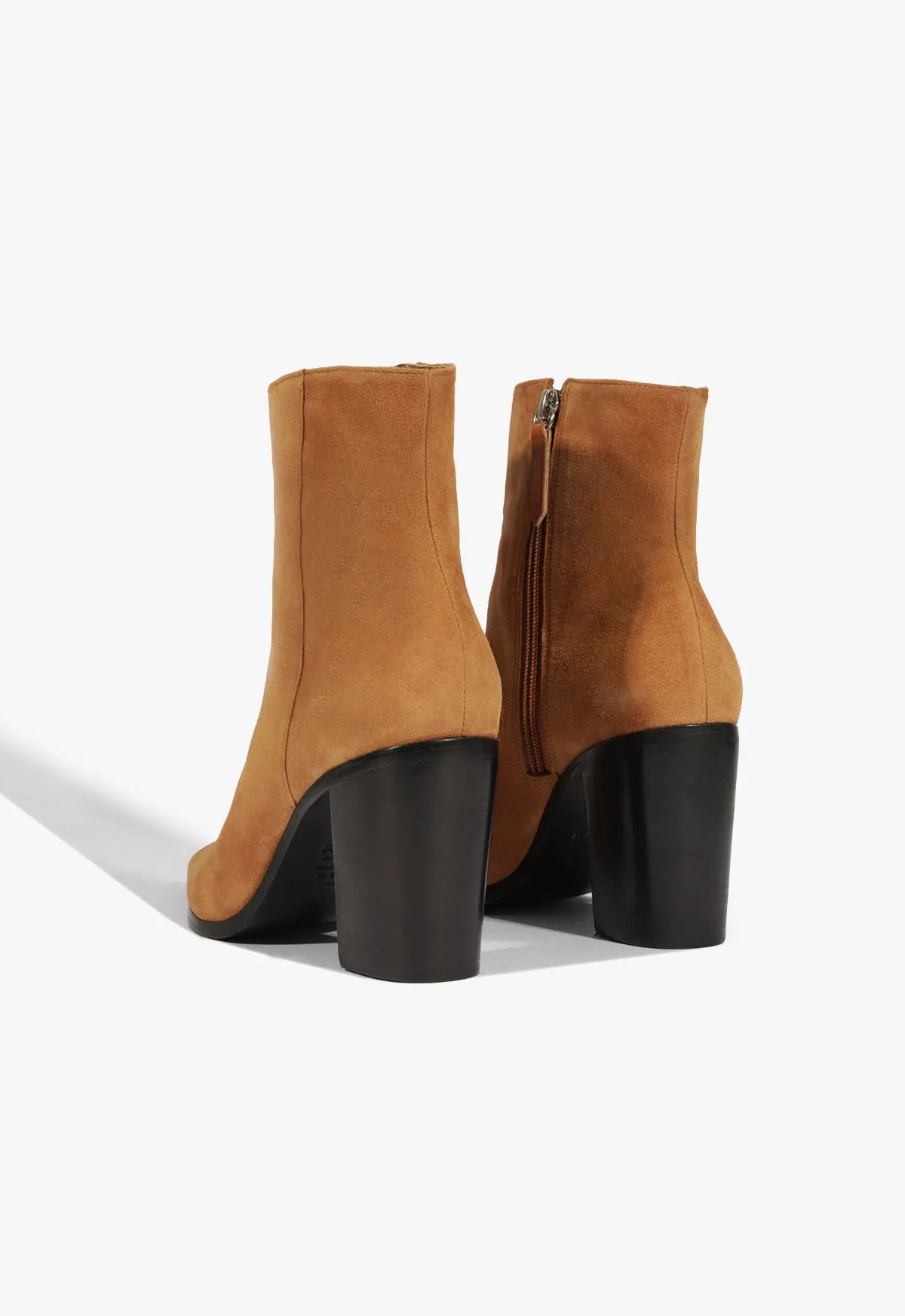 Mikki Block Suede Bootie sold by SCHUTZ product image thumbnail 3