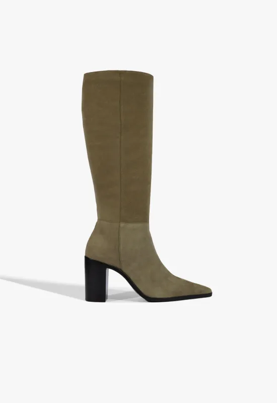 Mikki Up Block Suede Boot sold by SCHUTZ