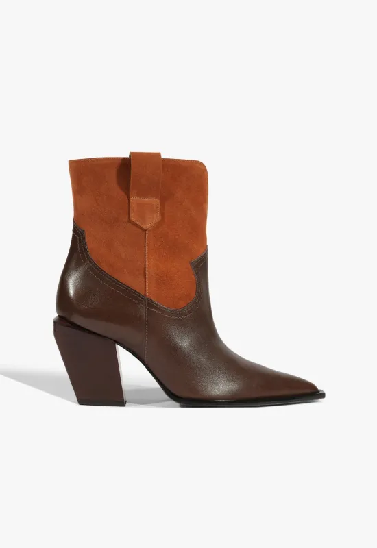 Memphis Leather Bootie sold by SCHUTZ