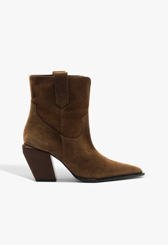 Memphis Suede Bootie sold by SCHUTZ