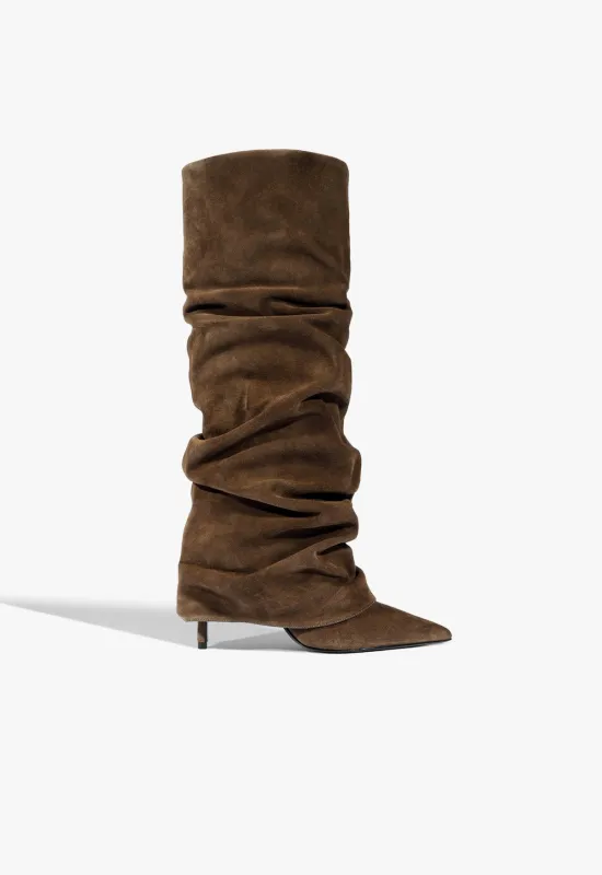 Mikki Up Cloak Suede Boot sold by SCHUTZ