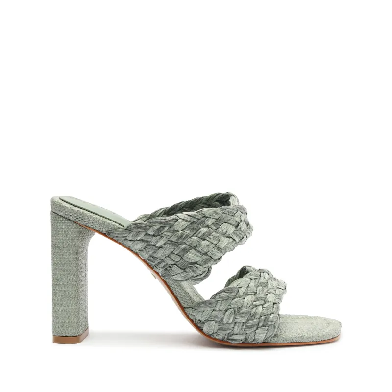 Amani Straw Sandal made by SCHUTZ