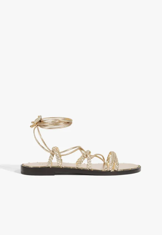 Antonia Metallic Sandal made by SCHUTZ