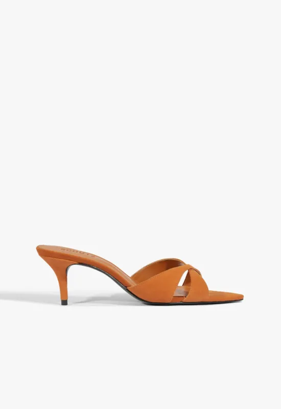 Hilda Leaf Mule Suede Sandal sold by SCHUTZ