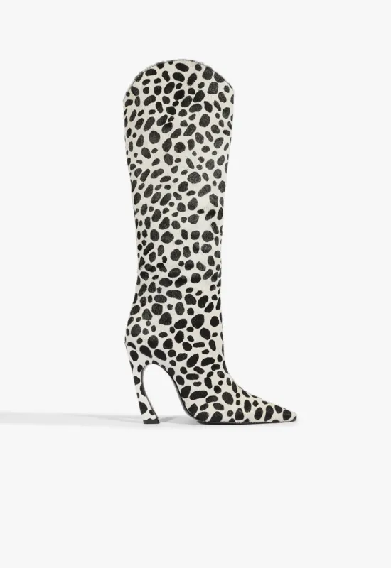 Maryann Up Curve Calf Hair Boot sold by SCHUTZ