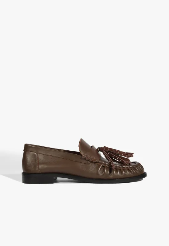 Tilly Leather Flat made by SCHUTZ