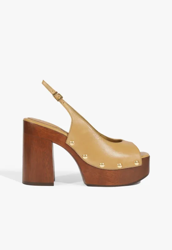 Rose Sling Leather Sandal sold by SCHUTZ