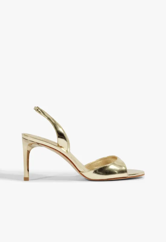 Scarlett Sling Mid Metallic Sandal sold by SCHUTZ