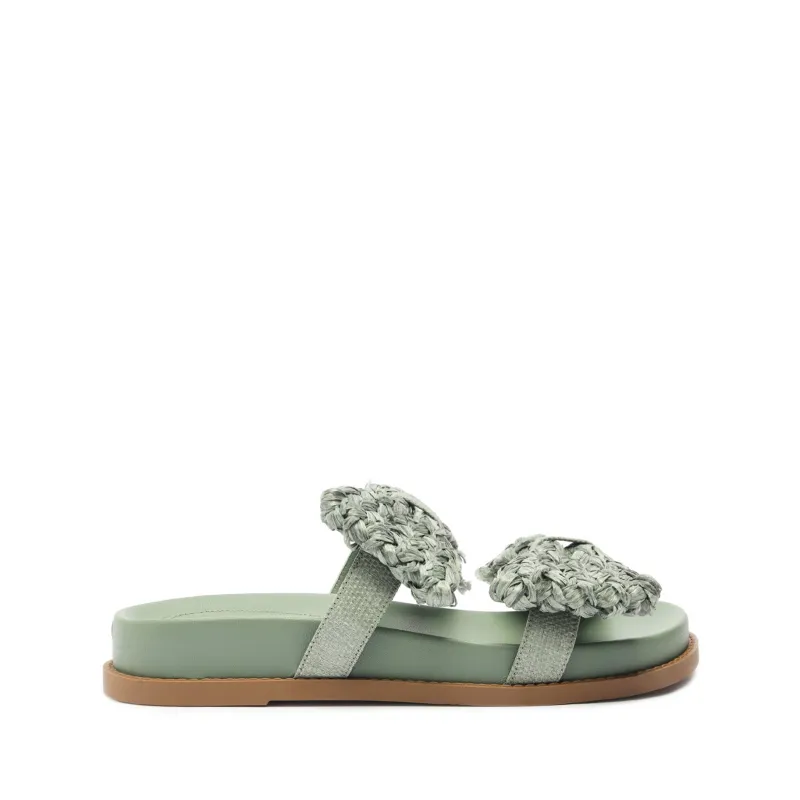 Lienne Sporty Straw Sandal sold by SCHUTZ