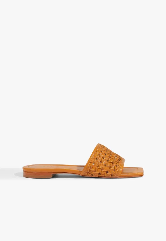 Juliet Leather Flat Sandal sold by SCHUTZ