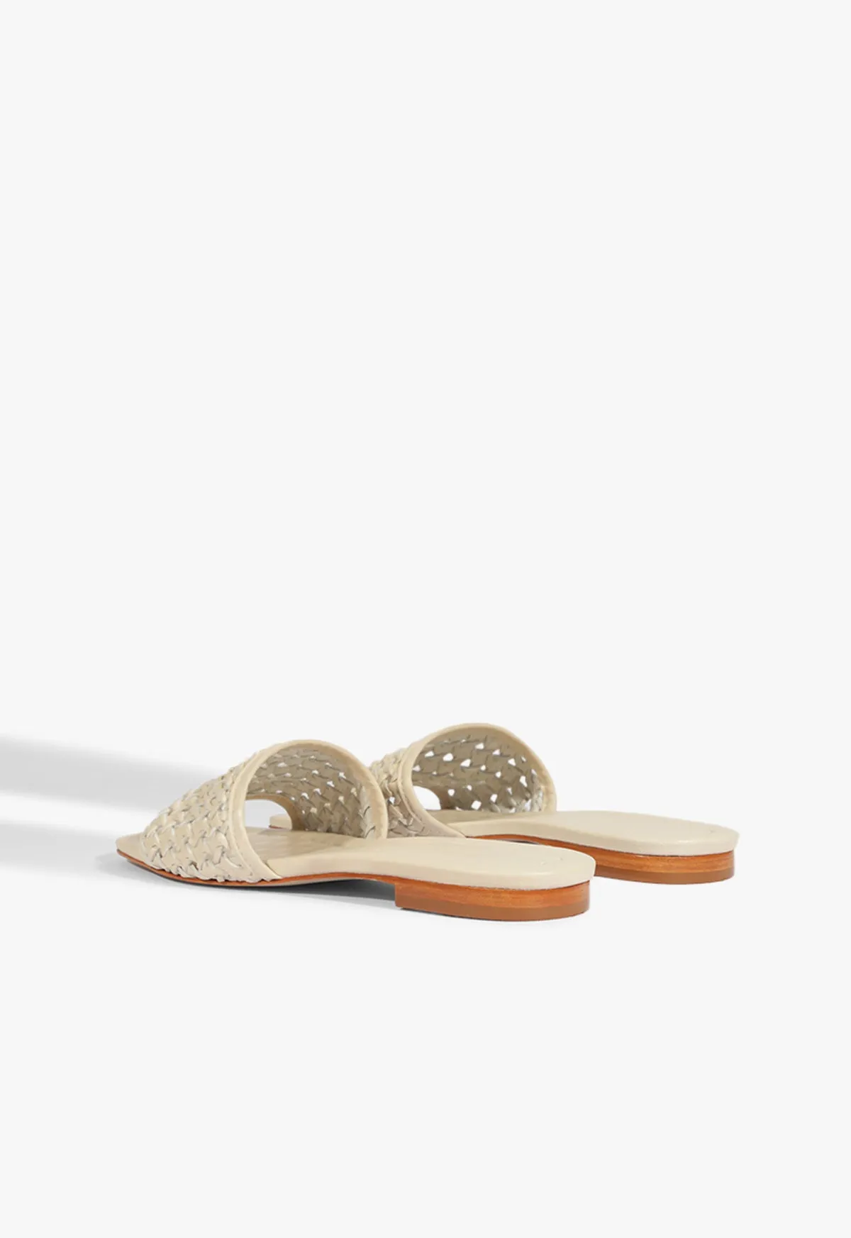 Juliet White Leather Flat Sandal sold by SCHUTZ product image thumbnail 4