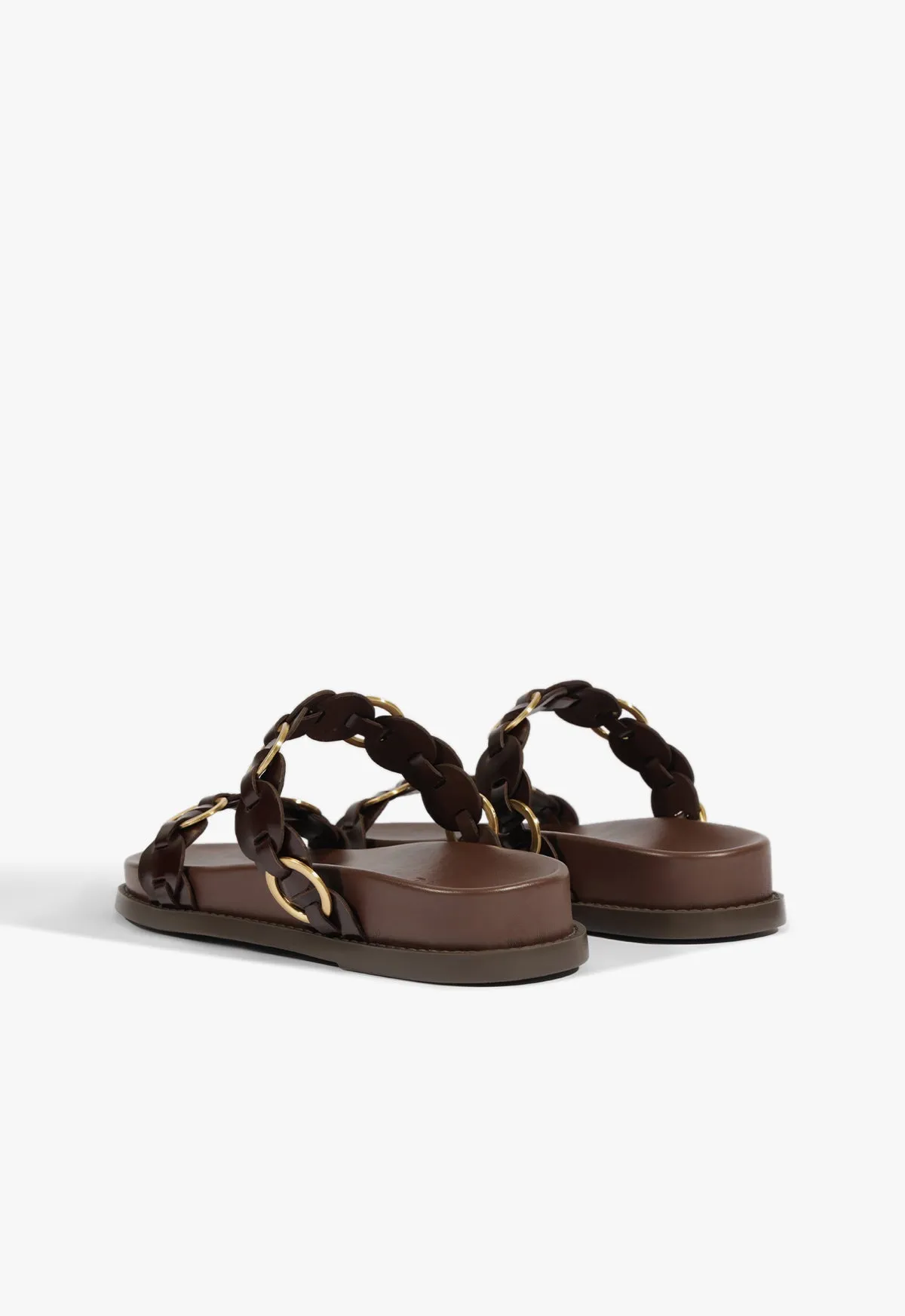 Selina Brown Leather Sporty Sandal sold by SCHUTZ product image thumbnail 3
