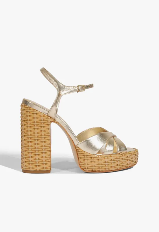 Keefa Straw Sandal sold by SCHUTZ
