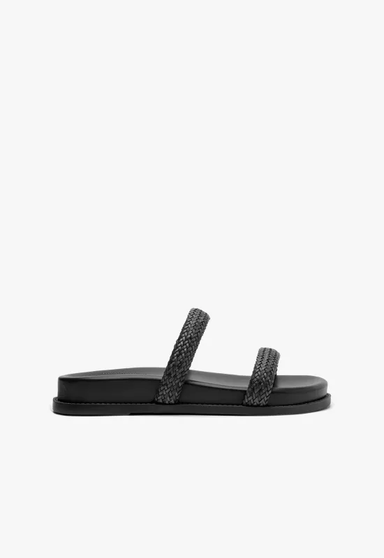 Ruby Black Sporty Sandal sold by SCHUTZ