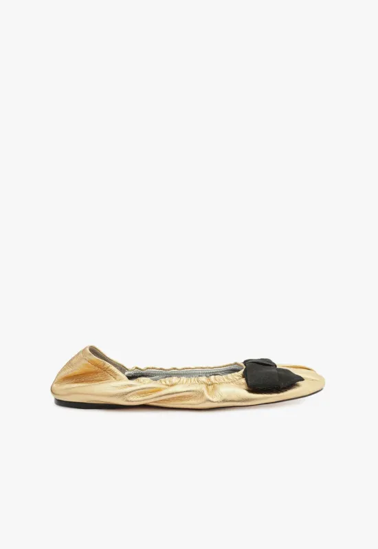 Suzanne Leather Flat sold by SCHUTZ