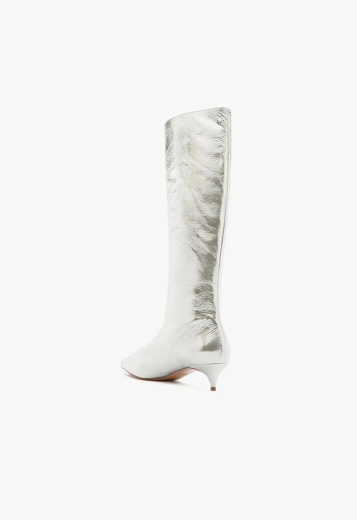 Gail Up Smashed Metallic Leather Boot sold by SCHUTZ product image thumbnail 3
