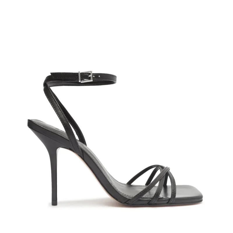 Amelia Square Nappa Leather Sandal sold by SCHUTZ