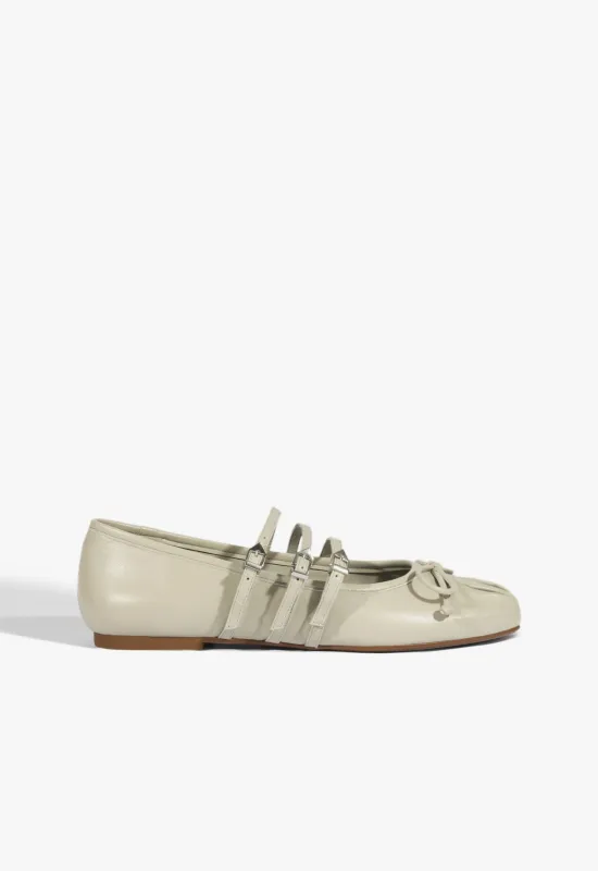 Arissa Gray Leather Ballet Flat sold by SCHUTZ