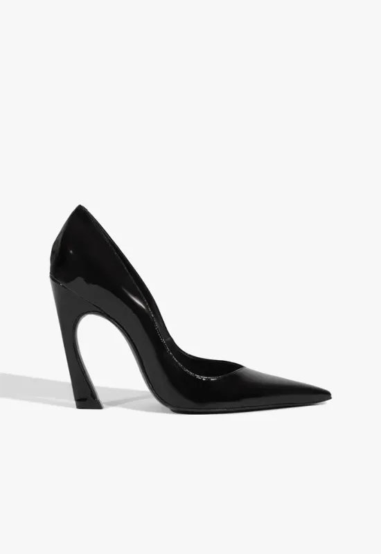 Lexi High Sculptural Black Pump sold by SCHUTZ