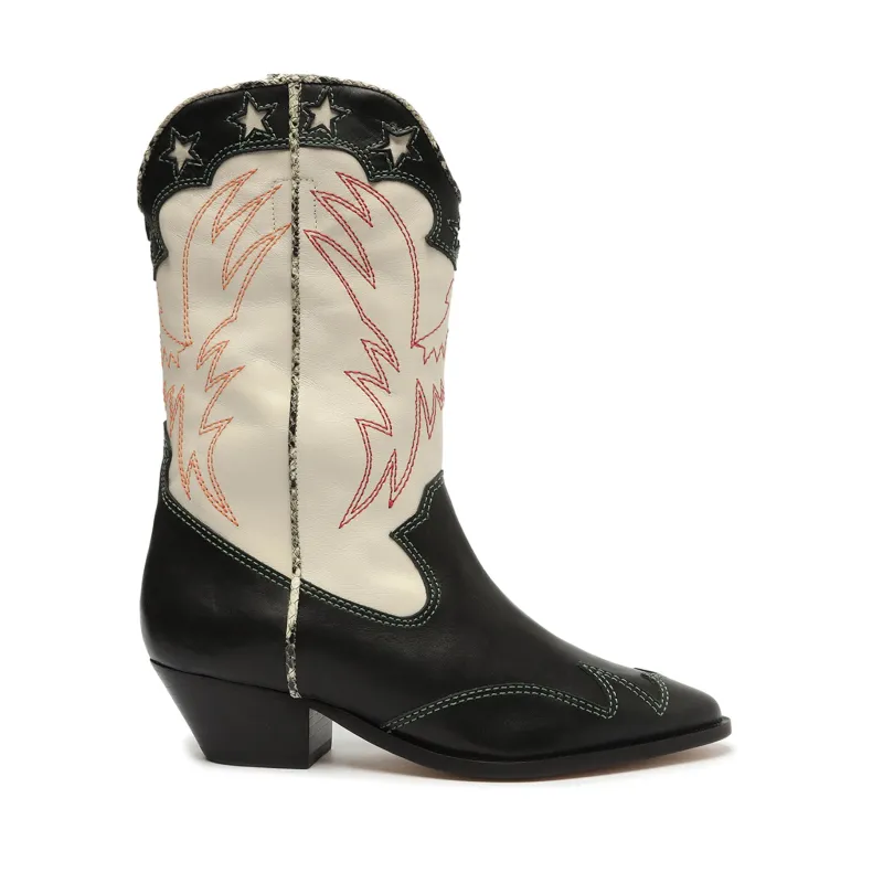 Cicera Leather Bootie made by SCHUTZ