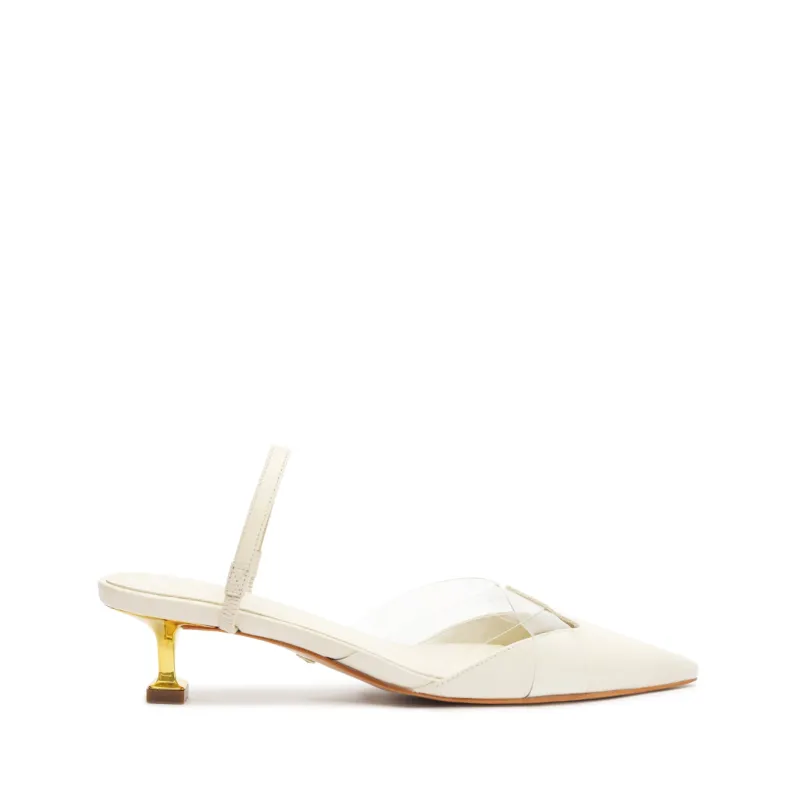 Tori Kitten Vinyl & Leather Pump sold by SCHUTZ